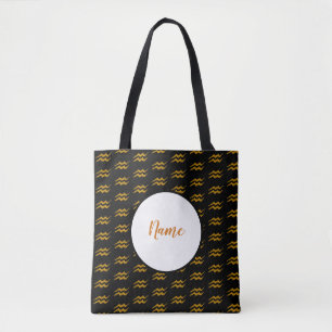 Bolsa Tote Símbolo Aquarius Zodiac