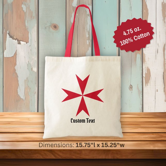 Bolsa Tote Símbolo da Cruz de Malta (Criador carregado)