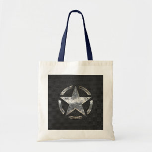 Bolsa Tote Símbolo da estrela em uma decoração do estilo d
