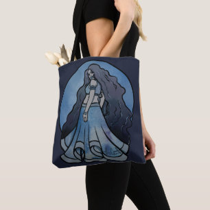 Bolsa Tote Símbolo da Lua Tripla Deusa Wicca