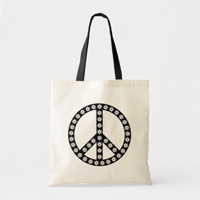 Bolsa Tote Símbolo Daisy Peace (Frente)