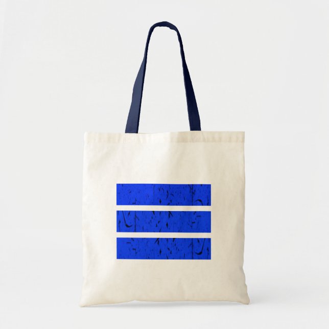 Bolsa Tote Símbolo de 3 linhas legal | Uniformidade e Harmoni (Frente)