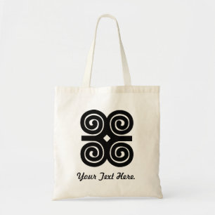 Bolsa Tote Símbolo de Adinkra da humildade da força de
