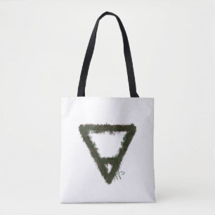 Bolsa Tote Símbolo de Alquimia do Elemento Rocky Earth