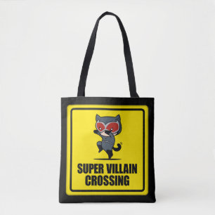 Bolsa Tote Símbolo de Cruzamento de Super Villain da Mulher-