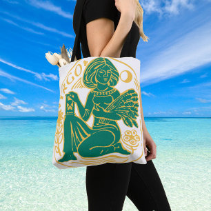 Bolsa Tote Símbolo de Virgem do Zodiac em