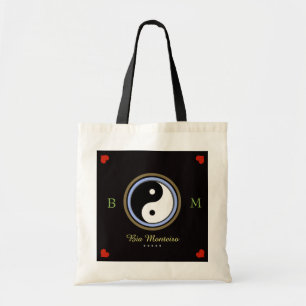 Bolsa Tote símbolo de yin yang, personalizado