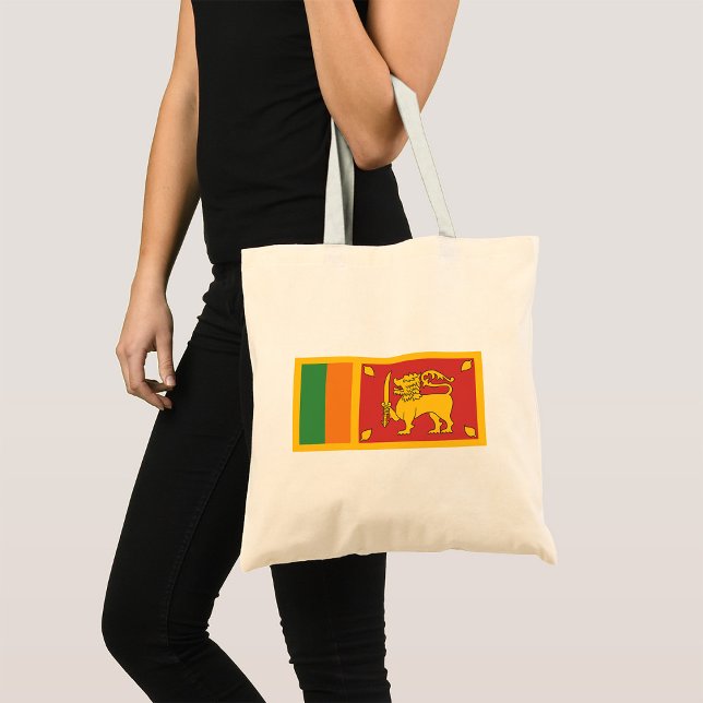 Bolsa Tote Símbolo do Leão da Bandeira Nacional do Sri Lanka (Criador carregado)