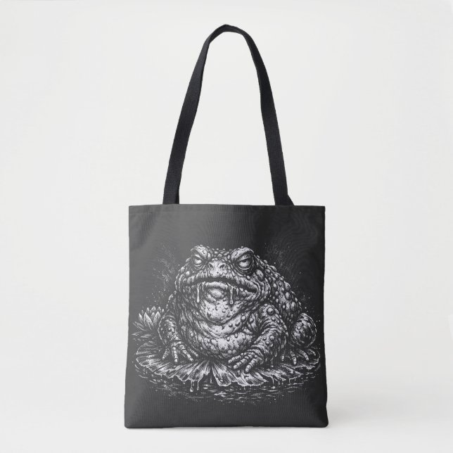 Bolsa Tote Símbolo do Sapo Assombrado por BurnsInHell (Frente)