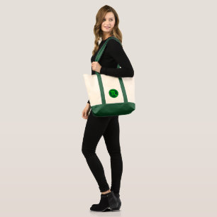 Bolsa Tote Símbolo do Zodíaco de Escorpião Contraste Verde