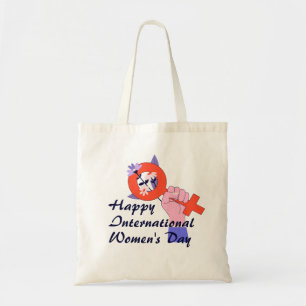 Bolsa Tote Símbolo Feminino Feliz Dia das Mulheres