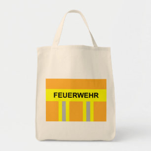 Bolsa Tote Símbolo Feuerwehr Uniform Sandfarben