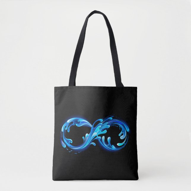 Bolsa Tote Símbolo Infinito de Água Fria e Clara (Frente)