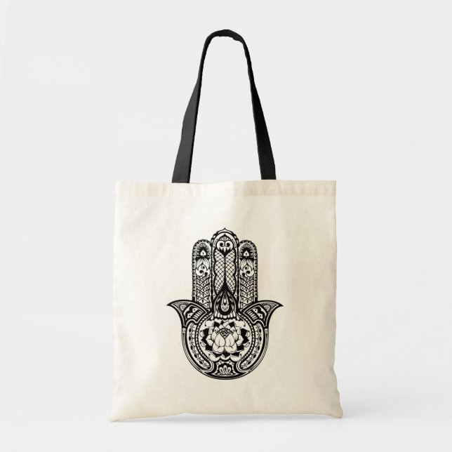 Bolsa Tote Símbolo inspirado de Hamsa (Frente)