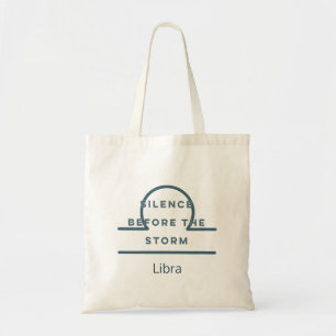 Bolsa Tote Símbolo Libra Zododítico Divulgar Cotação Azul e B