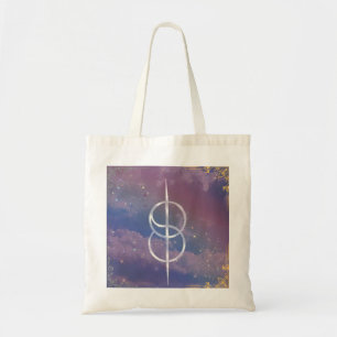 Bolsa Tote símbolo mutante nas nuvens