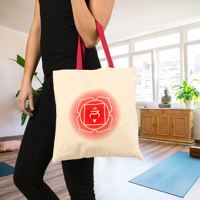 Bolsa Tote Símbolo Root Chakra | Muladhara (Criador carregado)