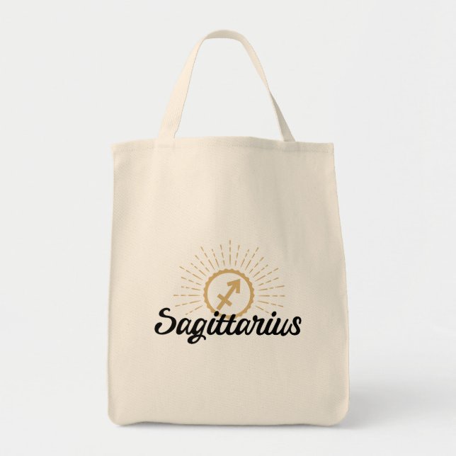 Bolsa Tote Símbolo Sagittarius Starburst (Frente)