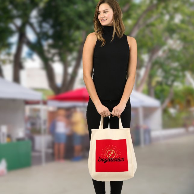 Bolsa Tote Símbolo Sagittarius Starburst (Criador carregado)