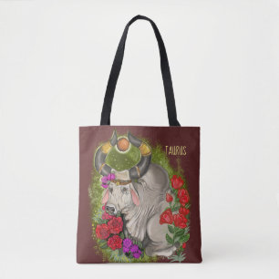 Bolsa Tote Símbolo Taurus Zodiac