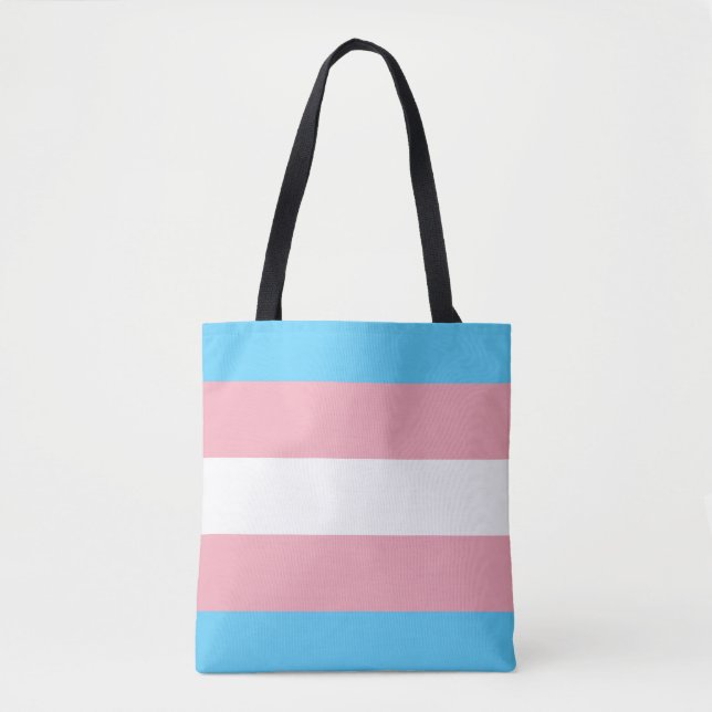 Bolsa Tote Símbolo transgênero trans prido LGBT gay homos (Frente)