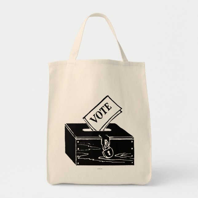 Bolsa Tote Símbolo: Urna de voto (Frente)