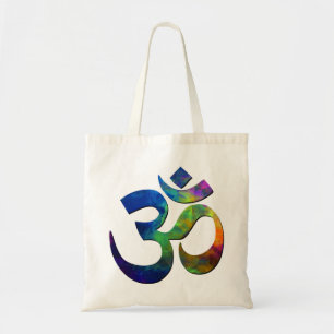 Bolsa Tote Símbolos Coloridos Om Yoga