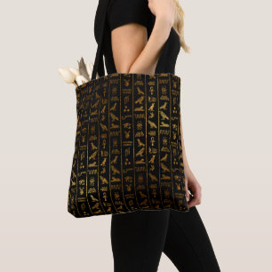 Bolsa Tote Símbolos da folha de prova de Egipto do planejado