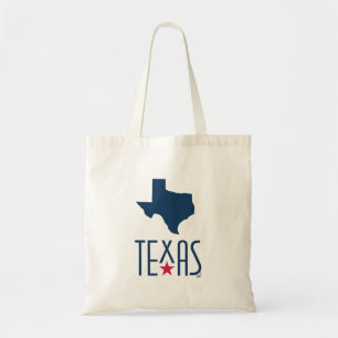 Bolsa Tote Símbolos do Texas, Texas, azul marinho