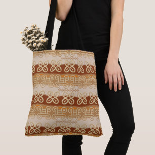 Bolsa Tote Símbolos étnicos de Adinkra do africano