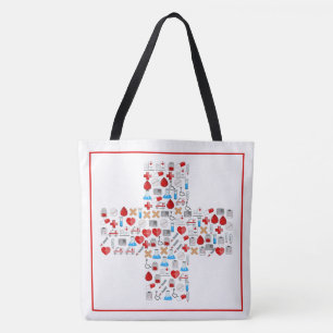 Bolsa Tote Símbolos Médicos