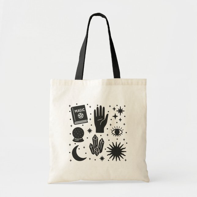 Bolsa Tote Símbolos místicos (Frente)