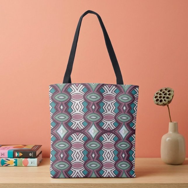 Bolsa Tote Simetria de Diamante e Oval (Criador carregado)