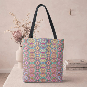Bolsa Tote Simetria de Diamante e Oval Macio