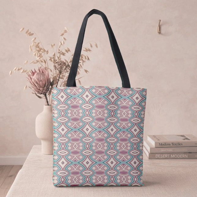 Bolsa Tote Simetria de Diamante e Oval Macio (Criador carregado)