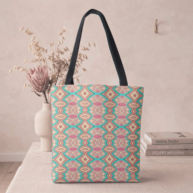 Bolsa Tote Simetria de Diamante e Oval Macio (Criador carregado)