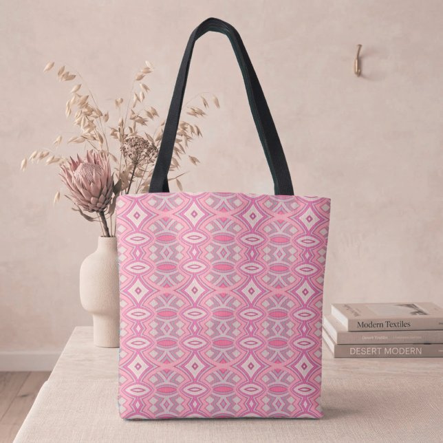 Bolsa Tote Simetria de Diamante e Oval Suave (Criador carregado)