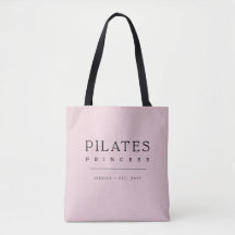 Simple Typography Modern Pink Pilates Princess