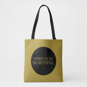 Bolsa Tote simples é bonito