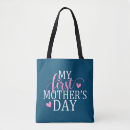 Bolsa Tote Simples e Elegante Meu primeiro Dia de as mães| Sa