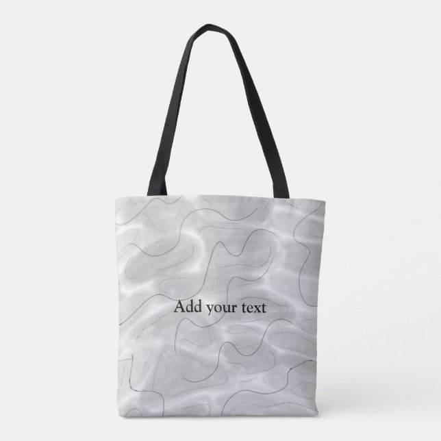 Bolsa Tote simples e mínimo adicione seu nome Bridesmaid casa (Verso)