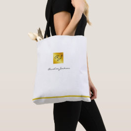 Bolsa Tote Simples Marca Profissional para Negócios