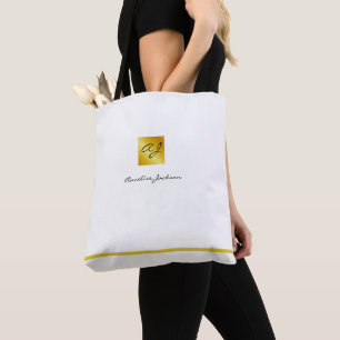 Bolsa Tote Simples Marca Profissional para Negócios