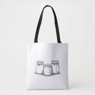 Bolsa Tote Simples para o Dia a Dia – Reutilizável
