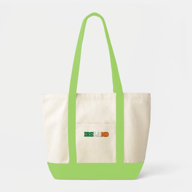 Bolsa Tote Simples Roupa de Bandeira Nacional da Irlanda Mode (Frente)