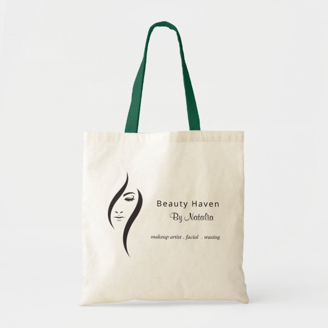 Bolsa Tote Simples Salão Branco E Bela Negra (Frente)