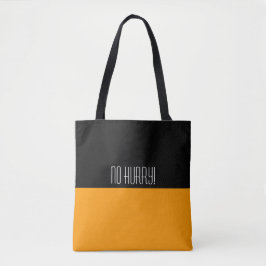 Bolsa Tote Simplesmente cores LARANJA e seu texto