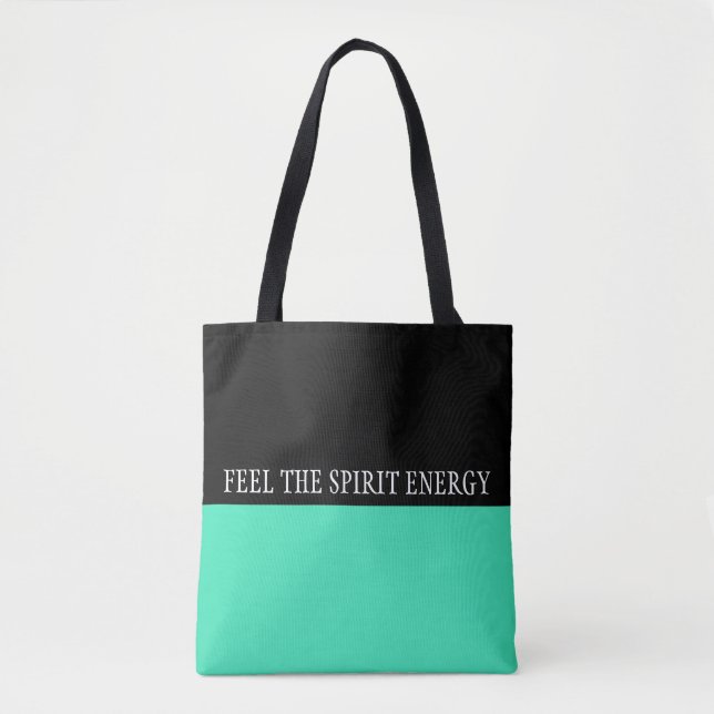 Bolsa Tote Simplesmente cores MINT e seu texto (Frente)