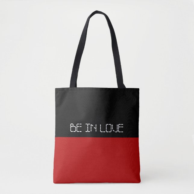 Bolsa Tote Simplesmente cores VERMELHO e seu texto (Frente)