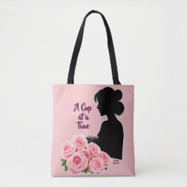 Bolsa Tote Simplesmente Enspirado “Uma Xícara de Cada Vez” Ca